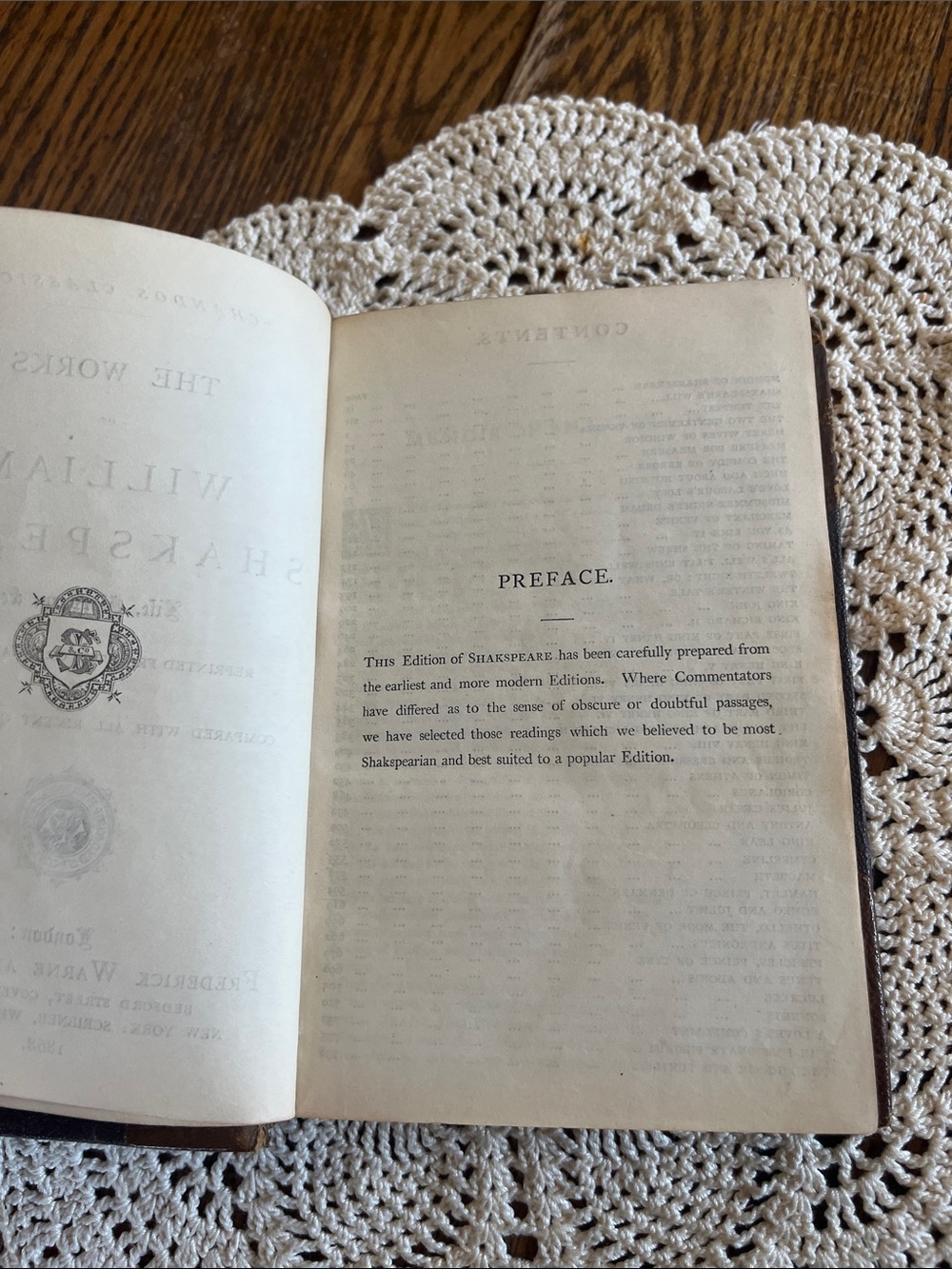 Vintage Brown Leather Hardcove Shakespeare 1868  Book - Picture 5 of 8